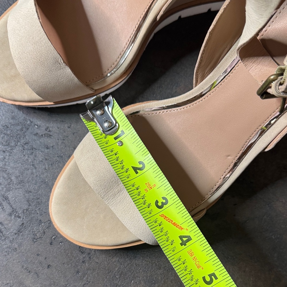 Paolo Tan Wedge Sandals Size 9 - Picture 8 of 9